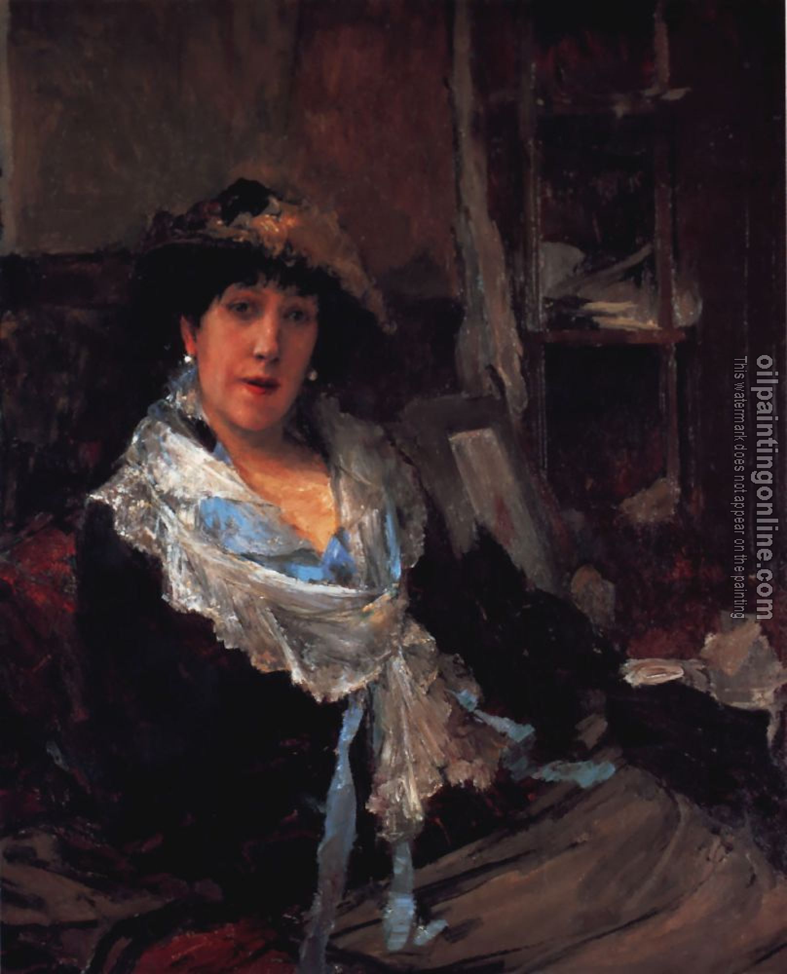 Jules Bastien-Lepage - Une Dame A Lady